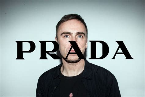 creative director of prada|raf simons and prada.